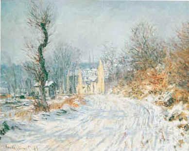 Claude Monet Road to Giverny in Winter Spain oil painting art